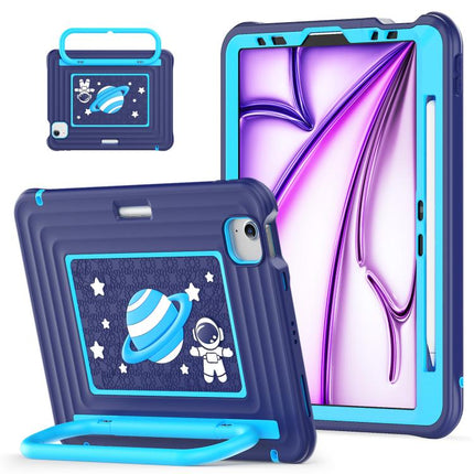 Handle Holder Silicone Hybrid PC Tablet Case with Shoulder Strap, For iPad Air 11 2026 / 2025 / 2024, For iPad 2025 / 2022, For iPad mini 2024 / mini 6
