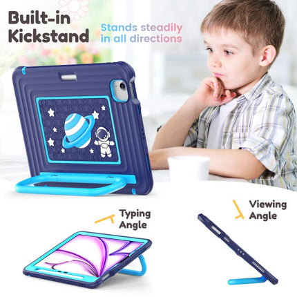 Handle Holder Silicone Hybrid PC Tablet Case with Shoulder Strap, For iPad Air 11 2026 / 2025 / 2024, For iPad 2025 / 2022, For iPad mini 2024 / mini 6
