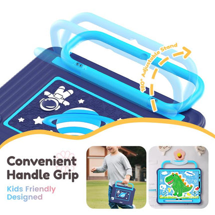 Handle Holder Silicone Hybrid PC Tablet Case with Shoulder Strap, For iPad Air 11 2026 / 2025 / 2024, For iPad 2025 / 2022, For iPad mini 2024 / mini 6