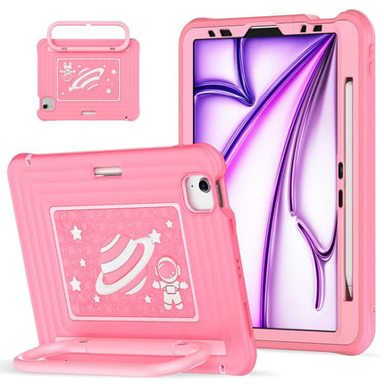Handle Holder Silicone Hybrid PC Tablet Case with Shoulder Strap, For iPad Air 11 2026 / 2025 / 2024, For iPad 2025 / 2022, For iPad mini 2024 / mini 6