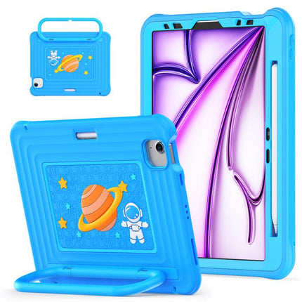 Handle Holder Silicone Hybrid PC Tablet Case with Shoulder Strap, For iPad Air 11 2026 / 2025 / 2024, For iPad 2025 / 2022, For iPad mini 2024 / mini 6