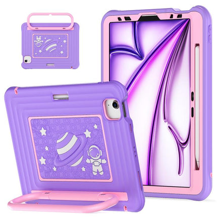 Handle Holder Silicone Hybrid PC Tablet Case with Shoulder Strap, For iPad Air 11 2026 / 2025 / 2024, For iPad 2025 / 2022, For iPad mini 2024 / mini 6