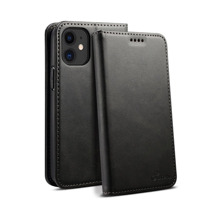 Funda de piel con tapa horizontal con textura de becerro, ranuras para tarjetas y billetera, para iPhone 12 mini, para iPhone 12/12 Pro, para iPhone 12 Pro Max