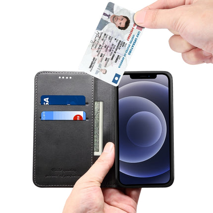 Funda de piel con tapa horizontal con textura de becerro, ranuras para tarjetas y billetera, para iPhone 12 mini, para iPhone 12/12 Pro, para iPhone 12 Pro Max