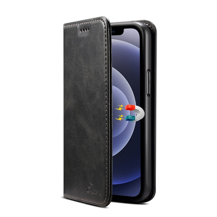 Funda de piel con tapa horizontal con textura de becerro, ranuras para tarjetas y billetera, para iPhone 12 mini, para iPhone 12/12 Pro, para iPhone 12 Pro Max