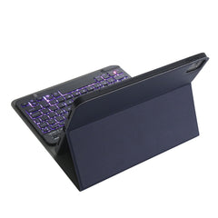 A098BS Detachable Ultra-thin Backlight Bluetooth Keyboard Protective Case for iPad Air 11 2024 / 2025 / Air 4 10.9 inch 2020, with Stand & Pen Slot, A098BS