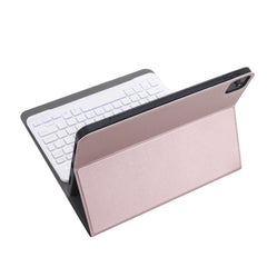 A098BS Detachable Ultra-thin Backlight Bluetooth Keyboard Protective Case for iPad Air 11 2024 / 2025 / Air 4 10.9 inch 2020, with Stand & Pen Slot, A098BS