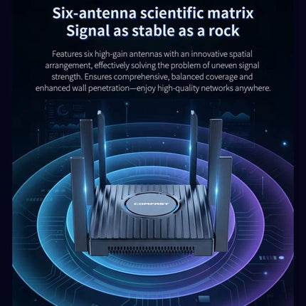 COMFAST CF-WR673BE WiFi 7 Gigabit Dual-Band 2700M Gaming Wireless Router, AU Plug, EU Plug, US Plug