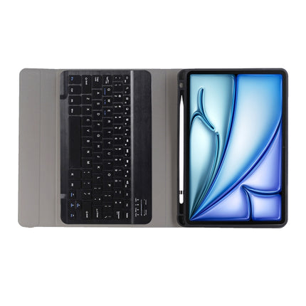 Funda protectora con teclado Bluetooth, ultrafina, desmontable, ABS, con soporte y ranura para lápiz, para iPad Air 11 2024/Air 4 2020/Air 5 2022 A098B