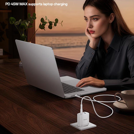 Yesido PD45W USB and Type-C Dual Interface Fast Charger Set, EU Plug, UK Plug, US Plug