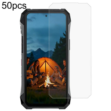 50pcs 0.3mm High Aluminum Tempered Glass Film, For Unihertz 8849 Tank 5, For Unihertz 8849 Tank X