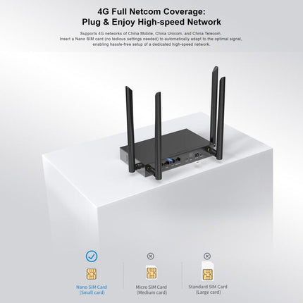 COMFAST CF-E15 Industrial Grade 4G SIM to Ethernet / WiFi Router, CF-E15