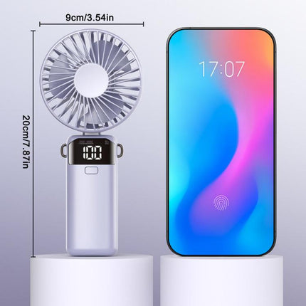 S1 Ice Feel Foldable Handheld Fan with LED Display