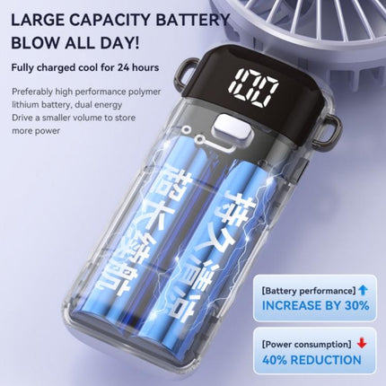S1 Ice Feel Foldable Handheld Fan with LED Display