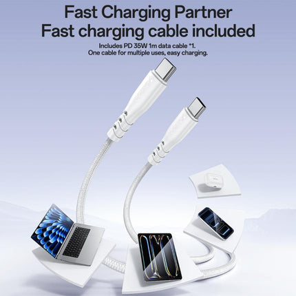 Yesido YC107 PD35W USB-C / Type-C Single Port Fast Charger Set with Type-C to Type-C Cable, YC107