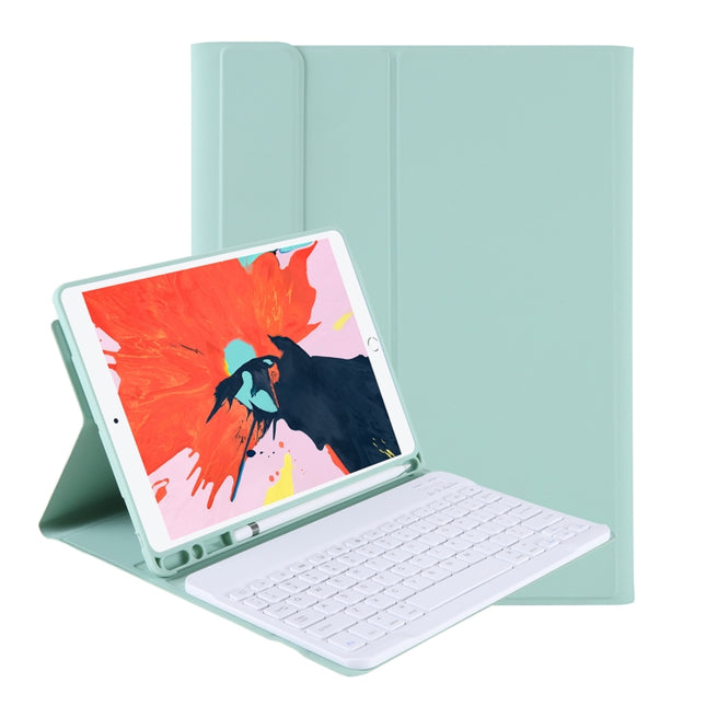 T098B Funda protectora con teclado Bluetooth integrado ultrafino en colores caramelo para iPad Air 4 de 10,9 pulgadas (2020), con soporte y ranura para lápiz, T098B