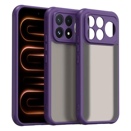 Fan Dun Series TPU Hybrid PC Frosted Phone Case, For Redmi Note 17 4G Global 169.7mm, For Redmi Note 17 Pro 5G Global 163.5mm, For Redmi K100 Pro Max 5G, For Redmi 17 5G / 4G Global 170mm, For Redmi K100 Pro 5G, For Redmi Turbo 5 Max/Poco X8 Pro Max 5G