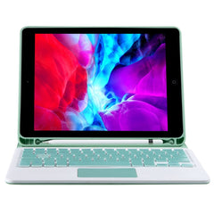 T098B-A Funda protectora con teclado Bluetooth desmontable de TPU con textura de piel prensada en colores caramelo para iPad Air 4 de 10,9 pulgadas (2020), con soporte, ranura para lápiz y función táctil, T098B-A