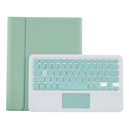 T098B-A Funda protectora con teclado Bluetooth desmontable de TPU con textura de piel prensada en colores caramelo para iPad Air 4 de 10,9 pulgadas (2020), con soporte, ranura para lápiz y función táctil, T098B-A