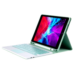 T098B-A Funda protectora con teclado Bluetooth desmontable de TPU con textura de piel prensada en colores caramelo para iPad Air 4 de 10,9 pulgadas (2020), con soporte, ranura para lápiz y función táctil, T098B-A