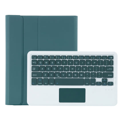 T098B-A Funda protectora con teclado Bluetooth desmontable de TPU con textura de piel prensada en colores caramelo para iPad Air 4 de 10,9 pulgadas (2020), con soporte, ranura para lápiz y función táctil, T098B-A