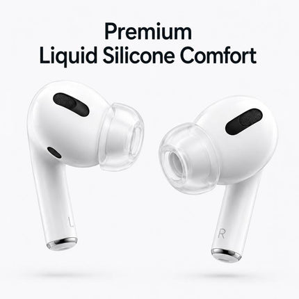 XDcase 4 Pairs Replacement Liquid Silicone Ear Tips, XS/S/M/L Size, For AirPods Pro 3, For AirPods Pro 1 / 2