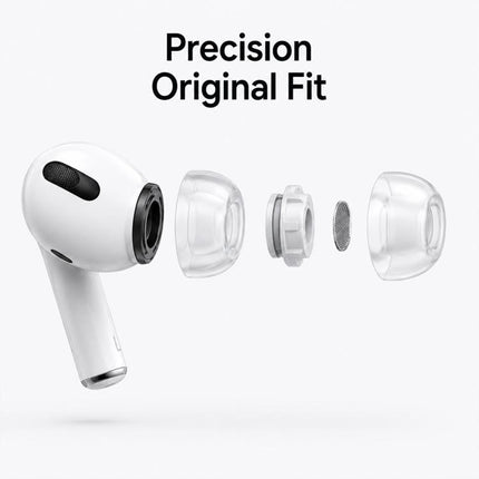 XDcase 4 Pairs Replacement Liquid Silicone Ear Tips, XS/S/M/L Size, For AirPods Pro 3, For AirPods Pro 1 / 2