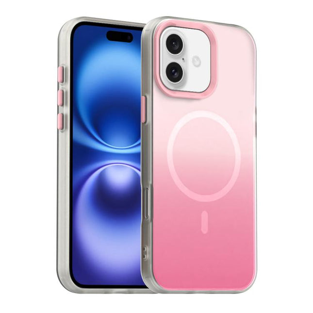 Candy Gradient Series 3 in 1 Hybrid Magnetic Phone Case, For iPhone 16 Plus, For iPhone 16, For iPhone 15 Pro Max, For iPhone 15 Pro