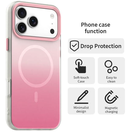 Candy Gradient Series 3 in 1 Hybrid Magnetic Phone Case, For iPhone 18 Pro, For iPhone 18 Pro Max, For iPhone 17 Pro Max, For iPhone 17 Pro
