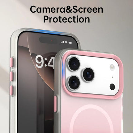 Candy Gradient Series 3 in 1 Hybrid Magnetic Phone Case, For iPhone 18 Pro, For iPhone 18 Pro Max, For iPhone 17 Pro Max, For iPhone 17 Pro