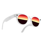 White Frame Red Coated Lens