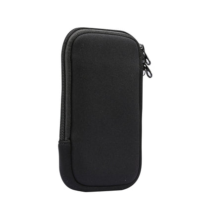 Universal Elasticity Zipper Protective Case Storage Bag with Lanyard For iPhone 12 mini / 4.7-5.4 inch Smart Phones, For iPhone 12 mini