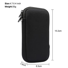 Estuche protector universal con cremallera y elasticidad, bolsa de almacenamiento con cordón para iPhone 12 mini/teléfonos inteligentes de 4,7 a 5,4 pulgadas, para iPhone 12 mini