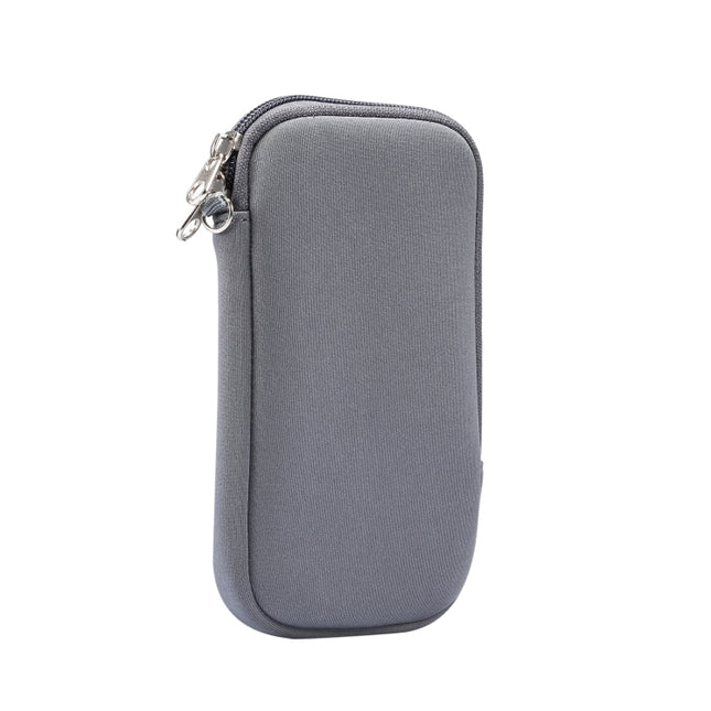 Universal Elasticity Zipper Protective Case Storage Bag with Lanyard For iPhone 12 mini / 4.7-5.4 inch Smart Phones, For iPhone 12 mini