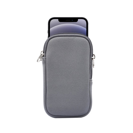 Universal Elasticity Zipper Protective Case Storage Bag with Lanyard For iPhone 12 mini / 4.7-5.4 inch Smart Phones, For iPhone 12 mini