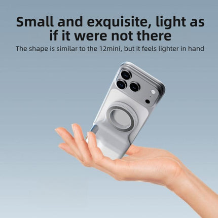 Magnetic Smartphone Shooting Holder Hand Grip Handle Snap On Phone Stand, Single Grip, With Fill Light