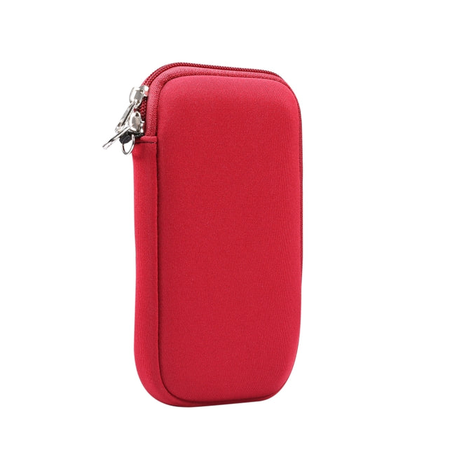 Estuche protector universal con cremallera y elasticidad, bolsa de almacenamiento con cordón para iPhone 12/12 Pro/teléfonos inteligentes de 6,1 pulgadas, para iPhone 12/12 Pro