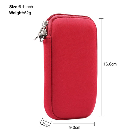 Estuche protector universal con cremallera y elasticidad, bolsa de almacenamiento con cordón para iPhone 12/12 Pro/teléfonos inteligentes de 6,1 pulgadas, para iPhone 12/12 Pro