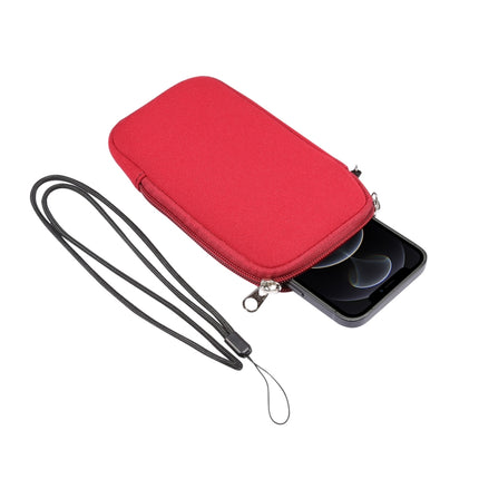 Estuche protector universal con cremallera y elasticidad, bolsa de almacenamiento con cordón para iPhone 12/12 Pro/teléfonos inteligentes de 6,1 pulgadas, para iPhone 12/12 Pro