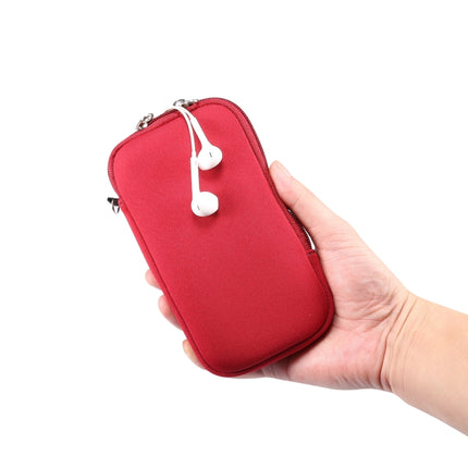 Estuche protector universal con cremallera y elasticidad, bolsa de almacenamiento con cordón para iPhone 12/12 Pro/teléfonos inteligentes de 6,1 pulgadas, para iPhone 12/12 Pro