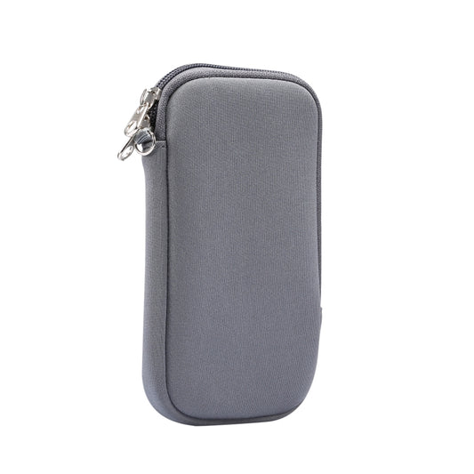 Universal Elasticity Zipper Protective Case Storage Bag with Lanyard For iPhone 12 / 12 Pro / 6.1 inch Smart Phones, For iPhone 12 / 12 Pro