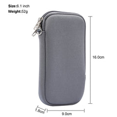 Universal Elasticity Zipper Protective Case Storage Bag with Lanyard For iPhone 12 / 12 Pro / 6.1 inch Smart Phones, For iPhone 12 / 12 Pro