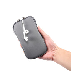 Universal Elasticity Zipper Protective Case Storage Bag with Lanyard For iPhone 12 / 12 Pro / 6.1 inch Smart Phones, For iPhone 12 / 12 Pro