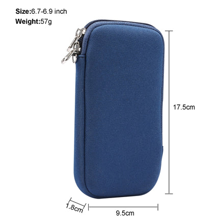 Estuche protector universal con cremallera y elasticidad, bolsa de almacenamiento con cordón para iPhone 12 Pro Max/teléfonos inteligentes de 6,7 a 6,9 pulgadas, para iPhone 12 Pro Max