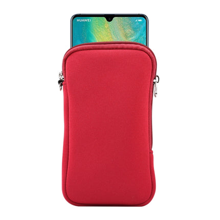 Universal Elasticity Zipper Protective Case Storage Bag with Lanyard For Huawei Mate 20 X / 7.2 inch Smart Phones, For Huawei Mate 20 X
