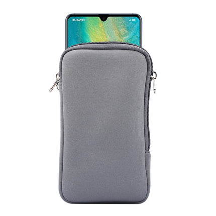 Universal Elasticity Zipper Protective Case Storage Bag with Lanyard For Huawei Mate 20 X / 7.2 inch Smart Phones, For Huawei Mate 20 X