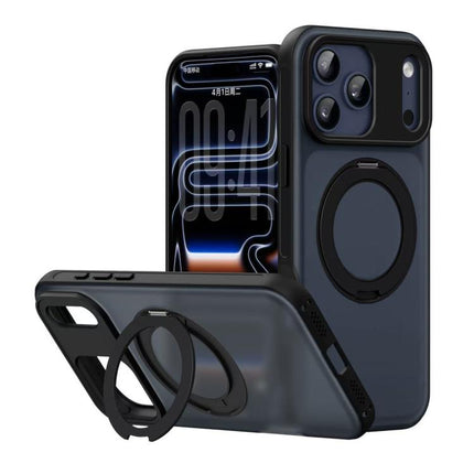 Alpha-style Rotating Bracket Magnetic Phone Case, For iPhone 17 Pro Max, For iPhone 17 Pro