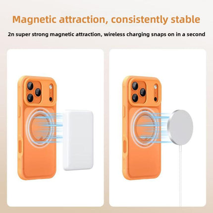 Alpha-style Rotating Bracket Magnetic Phone Case, For iPhone 17 Pro Max, For iPhone 17 Pro