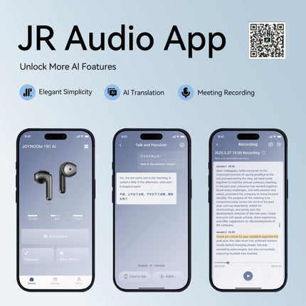 JOYROOM Funpods Series JR-FB1 AI Translation Version True Wireless Earphones