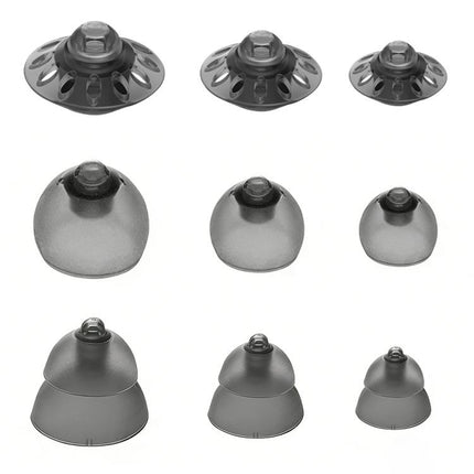 XDcase 10pcs Replacement Silicone Ear Tips Kit for Phonak Hearing Aids, S, M, L